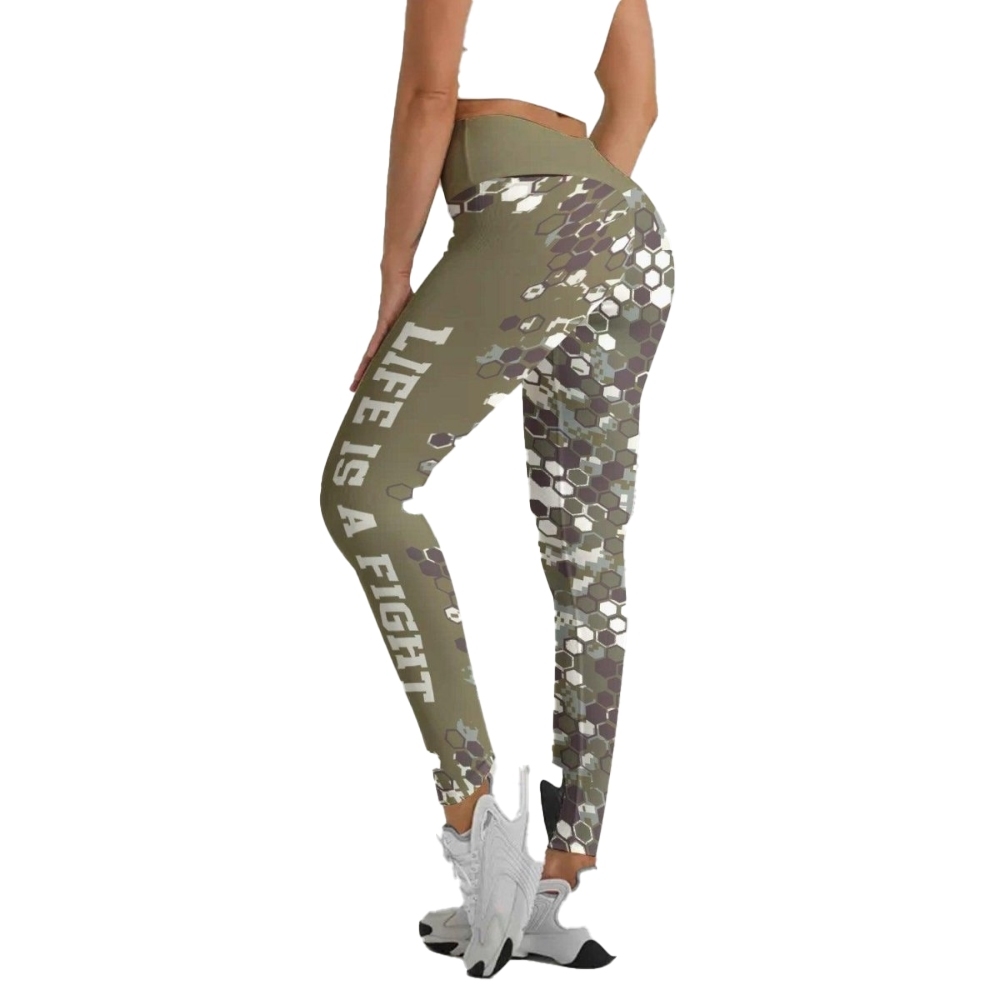 Army Camo Fight Women Compression Legging