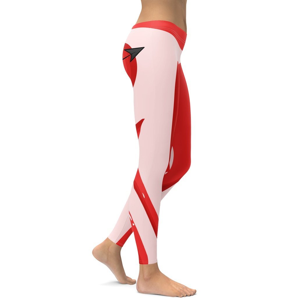 Arrow Heart Shaped lady Compression Legging