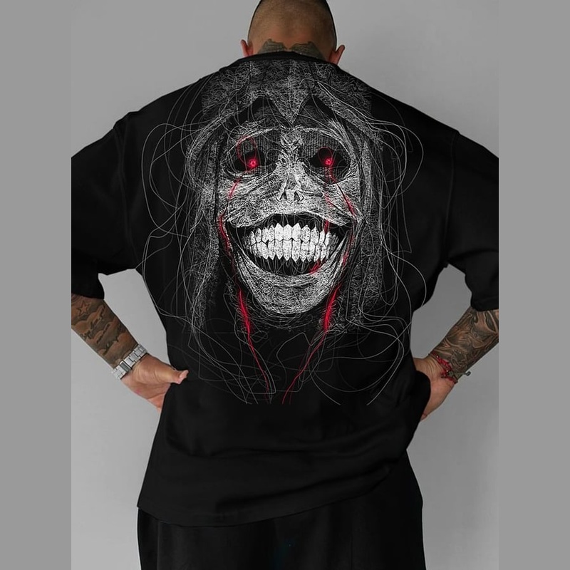 Solo Leveling Anime Street Wear Black Oversized Anime T-Shirt