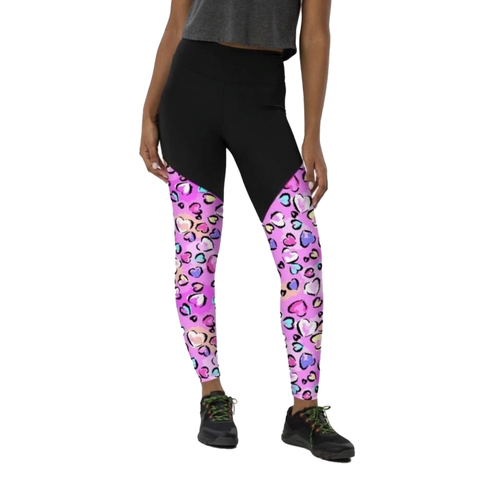 Artsy Heart Women Compression Legging