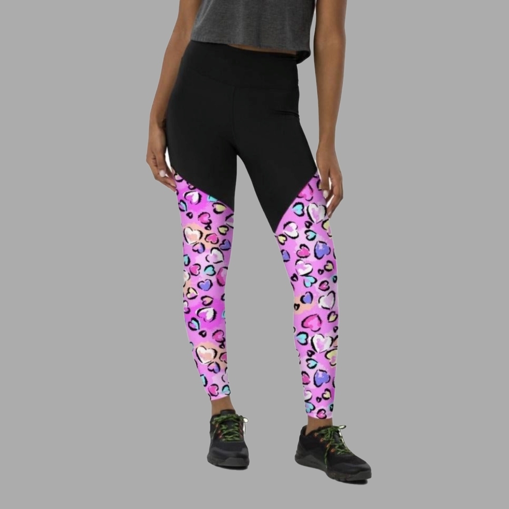 Artsy Heart Women Compression Legging