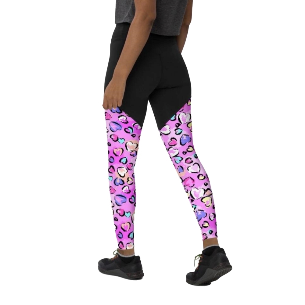Artsy Heart Women Compression Legging