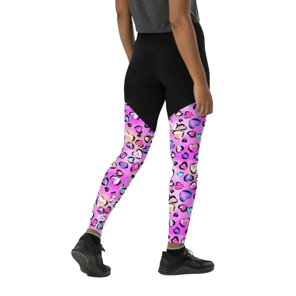 Artsy Heart Women Compression Legging