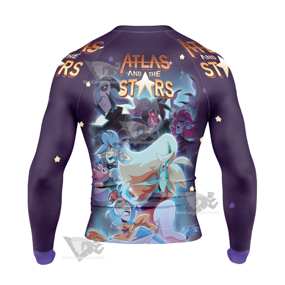 Atlas And The Stars Long Sleeve Compression Shirt