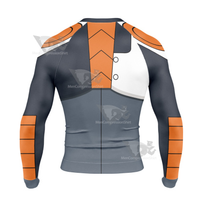 Atom Axel Manning Back Blue Cosplay Long Sleeve Compression Shirt