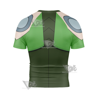 Atom Lioness Green Cosplay Short Sleeve Compression Shirt