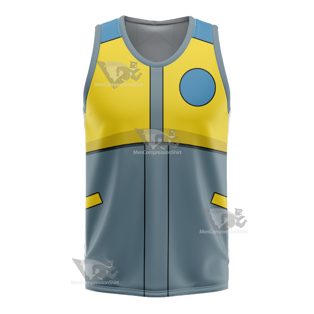 Atom Shark Yellow Cosplay Basketball Jersey