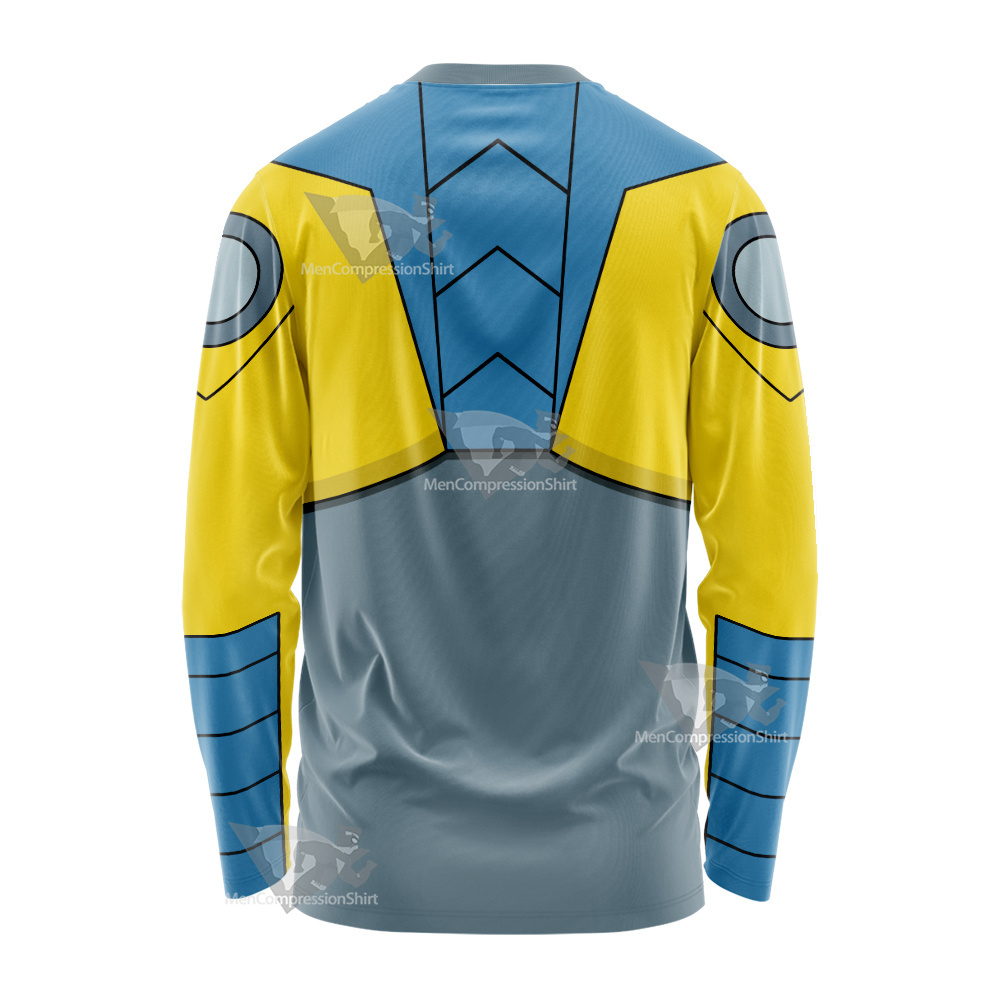 Atom Shark Yellow Cosplay Long Sleeve Shirt