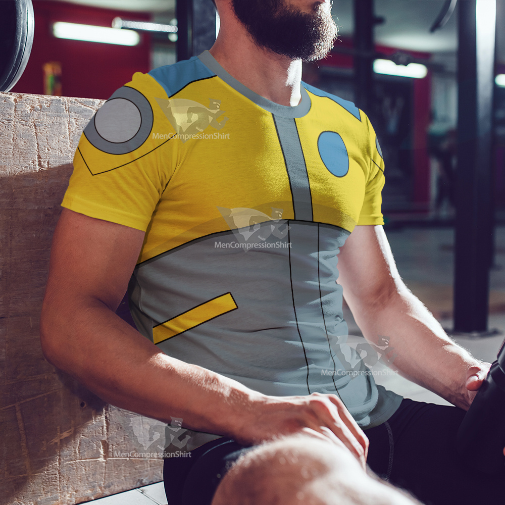 Atom Shark Yellow Cosplay T-Shirt