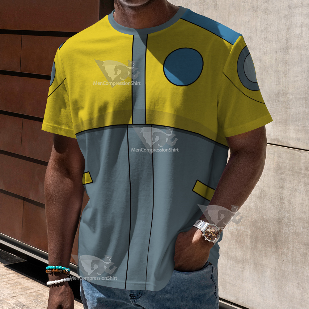 Atom Shark Yellow Cosplay T-Shirt