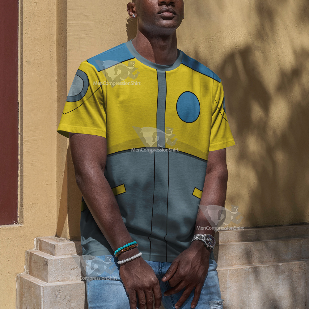 Atom Shark Yellow Cosplay T-Shirt