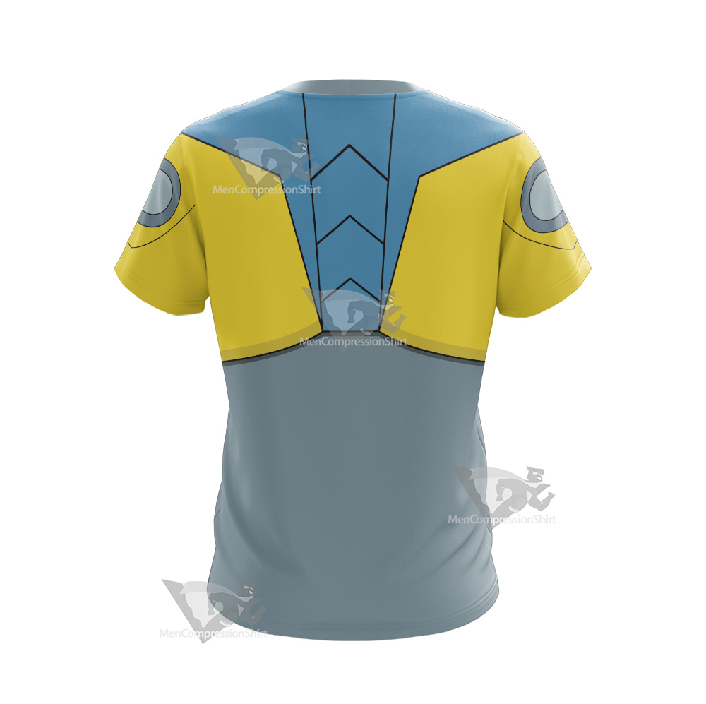 Atom Shark Yellow Cosplay T-Shirt