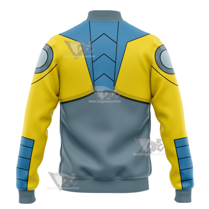 Atom Shark Yellow Cosplay Varsity Jacket