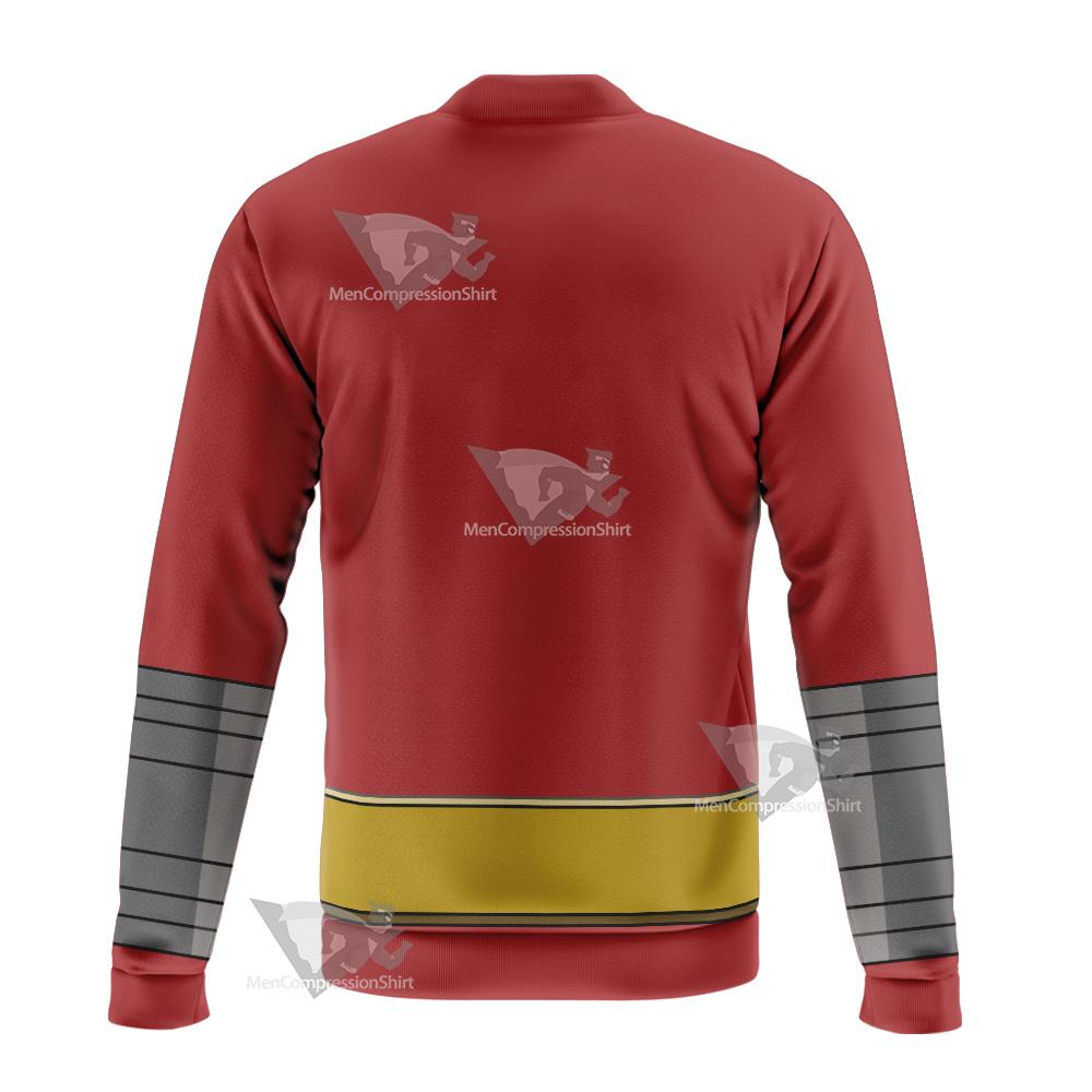 Dc Atom Smasher Red Cosplay Bomber Jacket