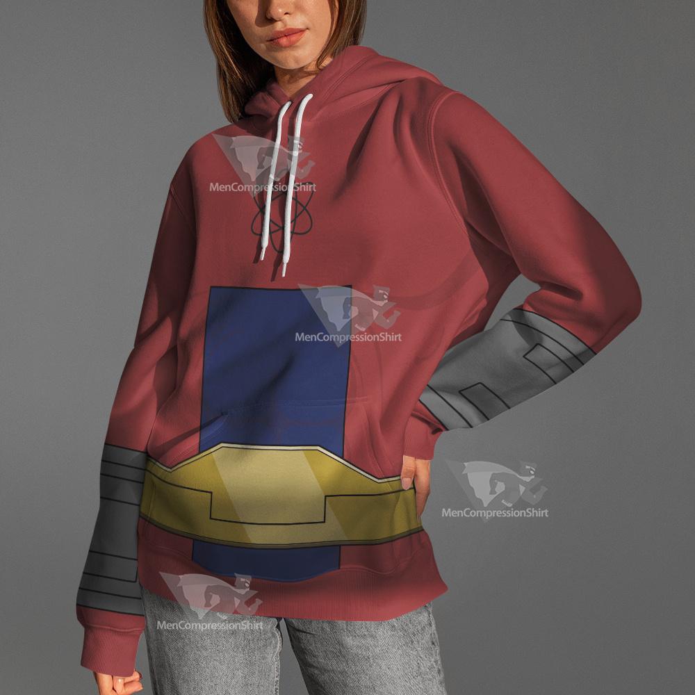 Dc Atom Smasher Red Cosplay Hoodie