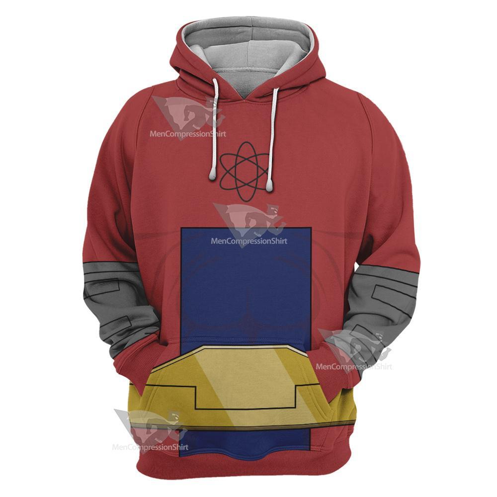 Dc Atom Smasher Red Cosplay Hoodie
