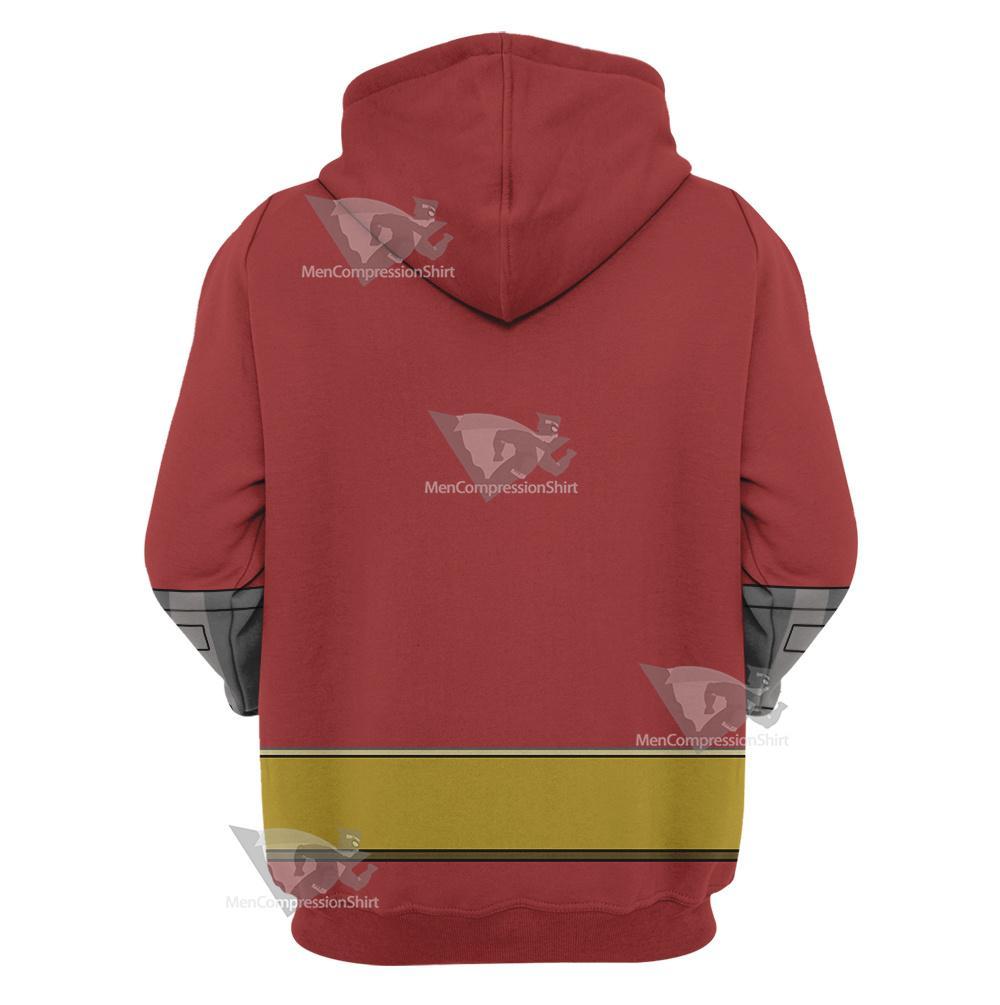 Dc Atom Smasher Red Cosplay Hoodie