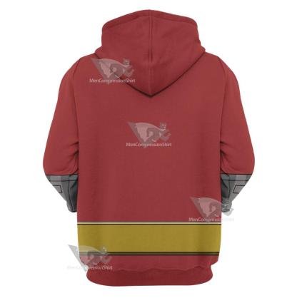 Dc Atom Smasher Red Cosplay Hoodie