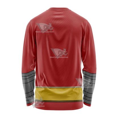 Dc Atom Smasher Red Cosplay Long Sleeve Shirt