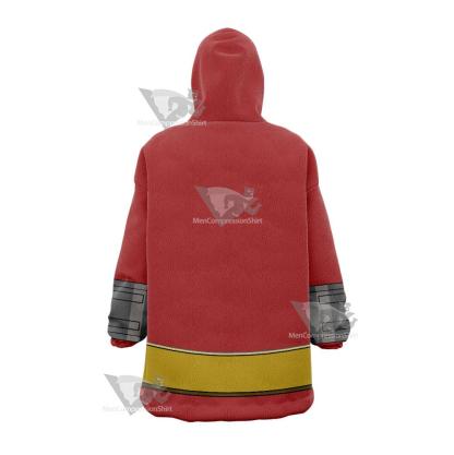 Dc Atom Smasher Red Cosplay Snug Oversized Blanket Hoodie