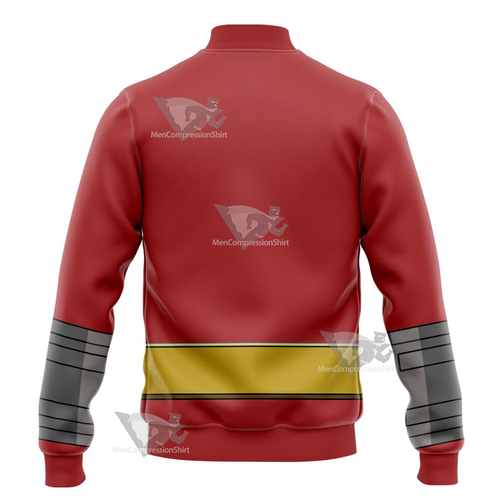 Dc Atom Smasher Red Cosplay Varsity Jacket