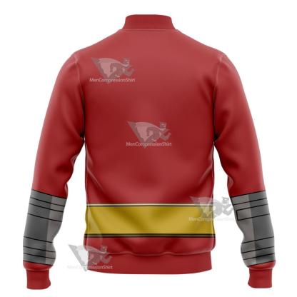 Dc Atom Smasher Red Cosplay Varsity Jacket