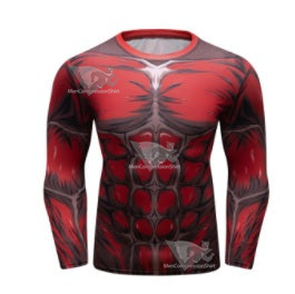 Attack on Titan Colossal Titan 20 Elite Long Sleeve Rashguard