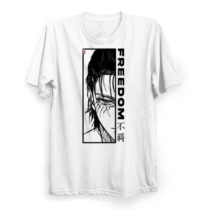 Attack On Titan Eren Yeager 3d Art Battle Scene Tee