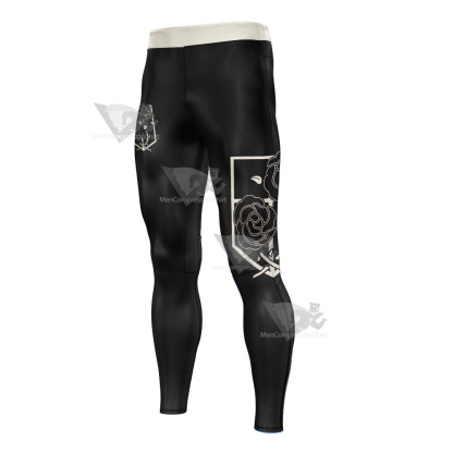 Attack On Titan Garrison Regiment Black Mens Compression Legging-MensCompressionShirt