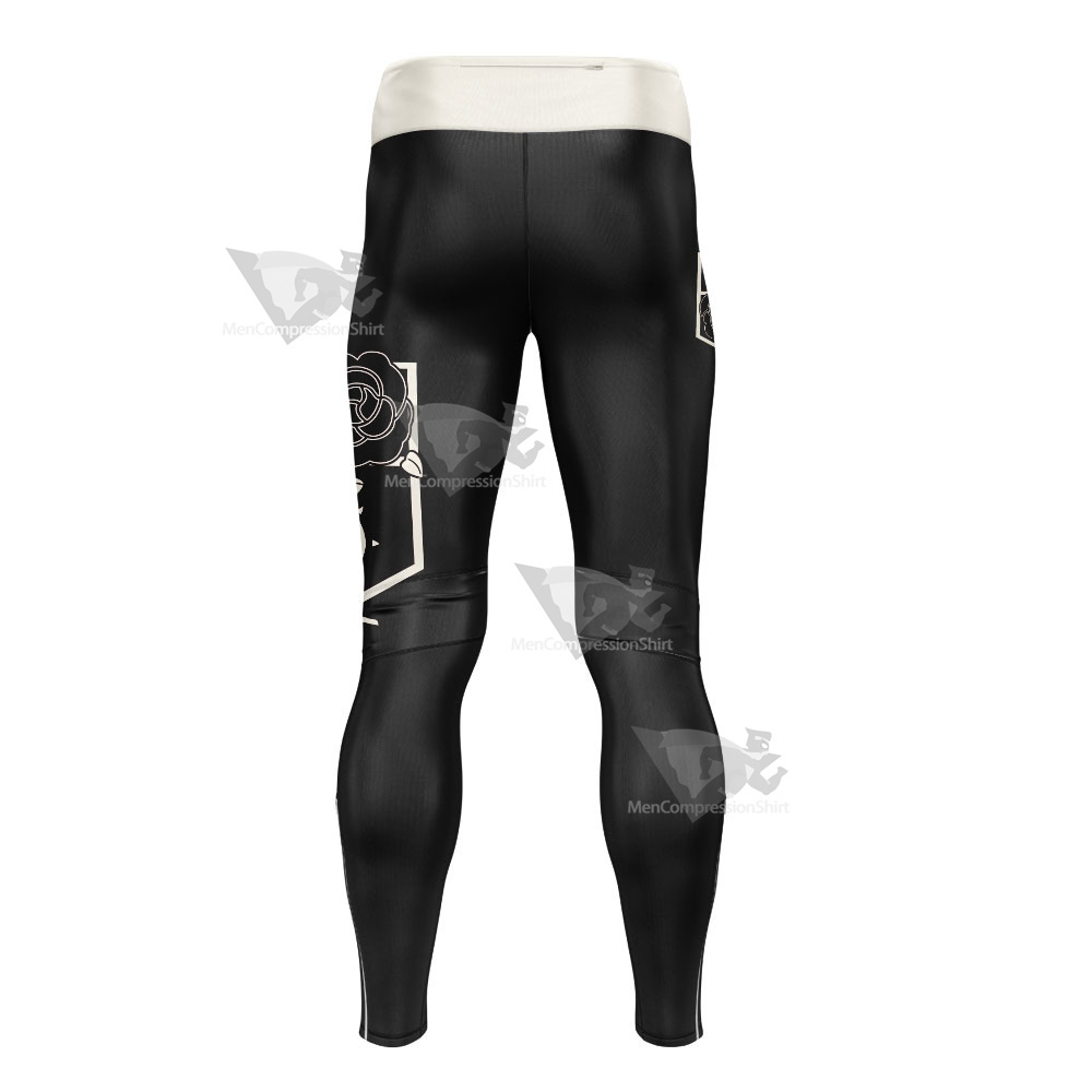 Attack On Titan Garrison Regiment Black Mens Compression Legging-MensCompressionShirt