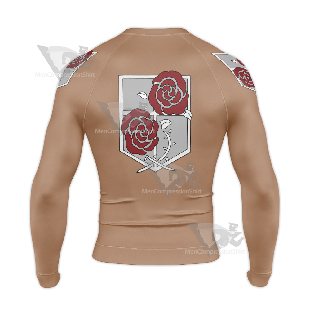 Attack On Titan Garrison Regiment Stationary Guards Long Sleeve Compression Shirt