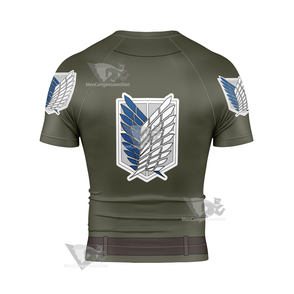 Attack On Titan Hange Zoe Short Sleeve Compression Shirt
