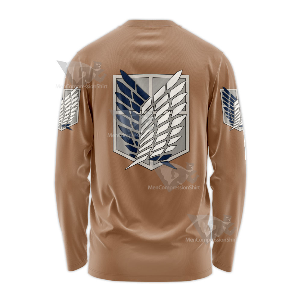 Attack On Titan No Kyojin Scout Regiment Survey Corps Erwin Smith Long Sleeve Shirt