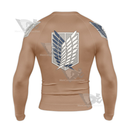 Attack On Titan Scout Regiment Survey Corps Erwin Smith Long Sleeve Compression Shirt