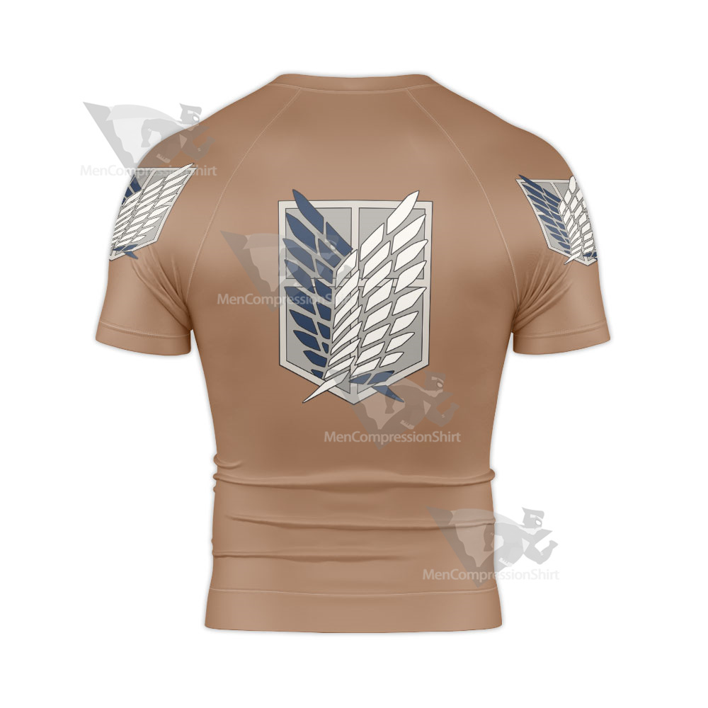 Attack On Titan Scout Regiment Survey Corps Erwin Smith Rash Guard Compression Shirt