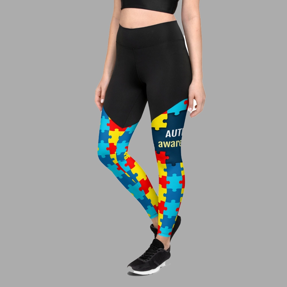 Autism Awareness Women Compression Legging
