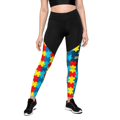 Autism Awareness Women Compression Legging