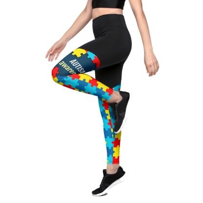 Autism Awareness Women Compression Legging