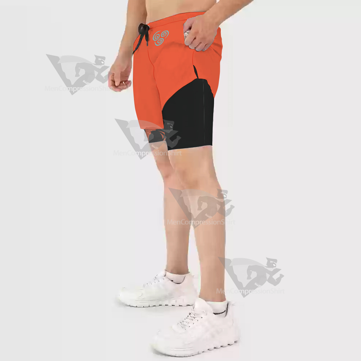 Avatar Air Nomad Orange Men Compression Gym Short