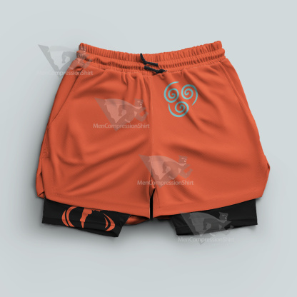 Avatar Air Nomad Orange Men Compression Gym Short
