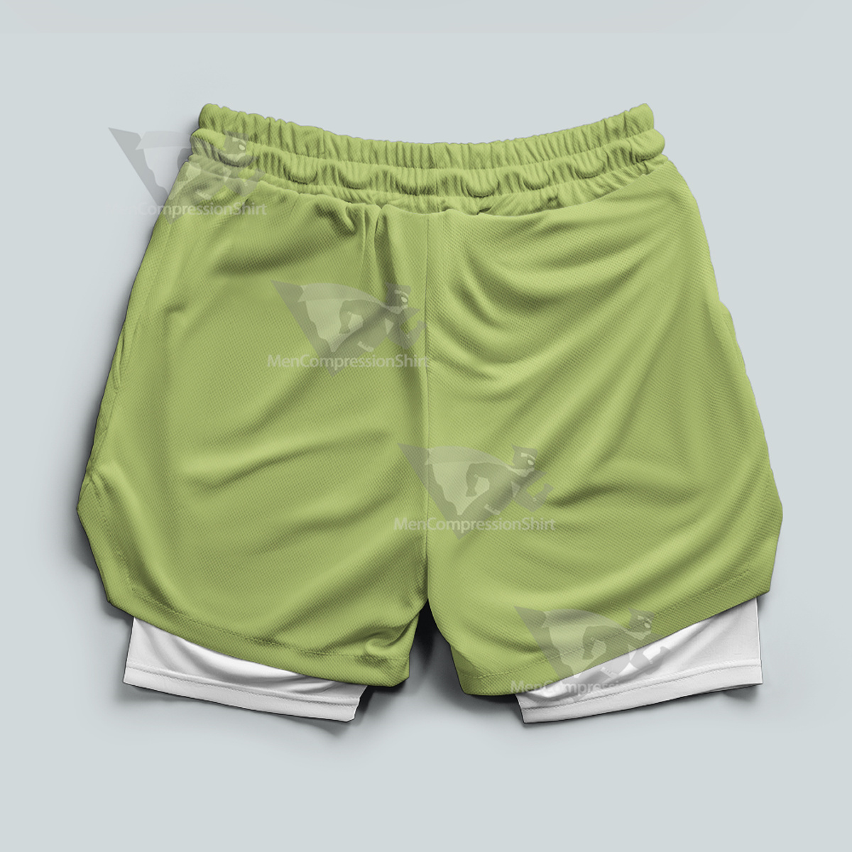 Avatar Earth Kingdom Green Men Compression Gym Short