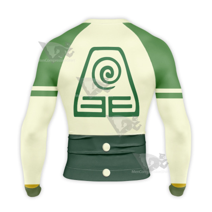 Avatar The Airbender Toph Beifong Green Long Sleeve Compression Shirt