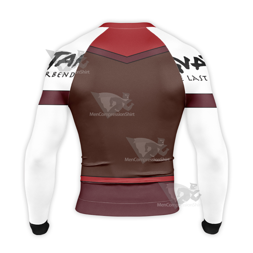 Avatar The Last Airbender Sokka Red Long Sleeve Compression Shirt