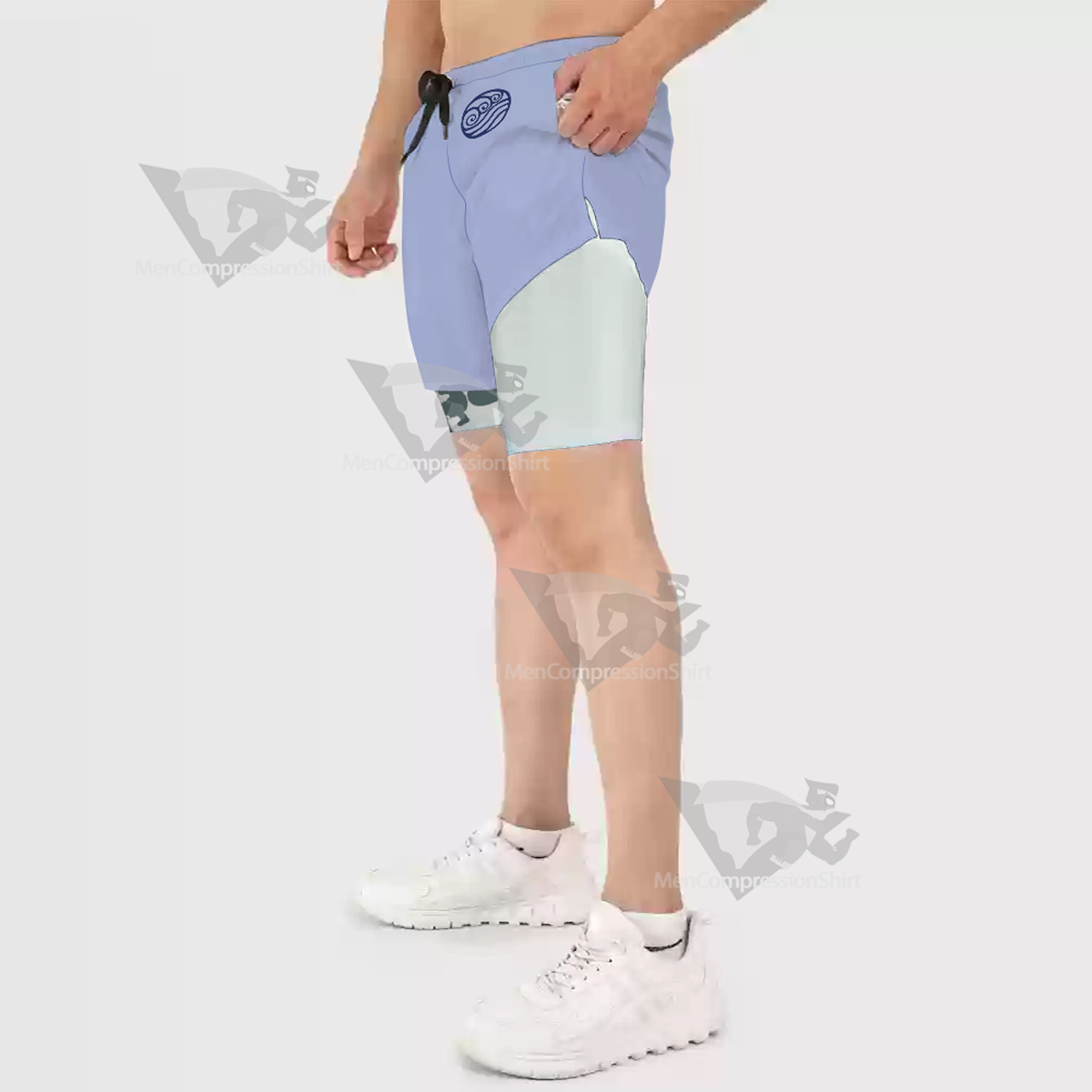 Avatar Water Tribe Blue Men Compression Gym Short