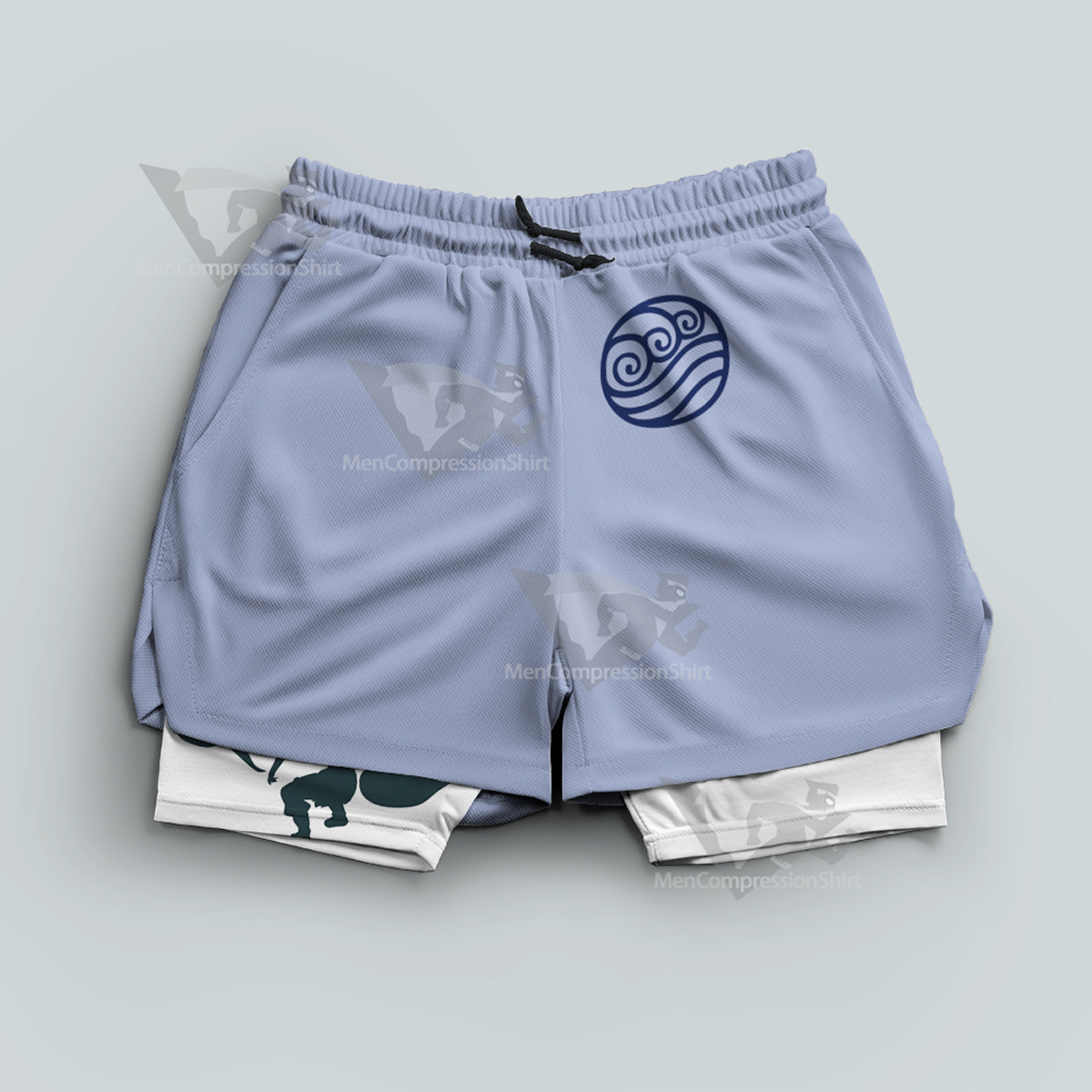 Avatar Water Tribe Blue Men Compression Gym Short