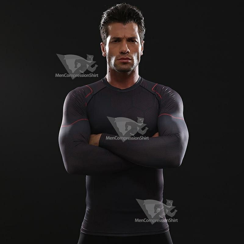 Avengers 3 Tony Stark Long Sleeve Compression Shirt