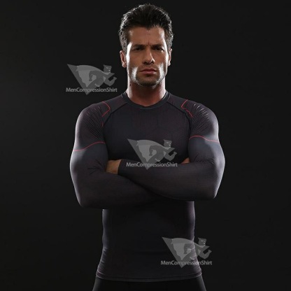 Avengers 3 Tony Stark Long Sleeve Compression Shirt