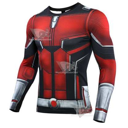 Avengers 4 Endgame Ant Man Long Sleeve Compression Shirt For Men