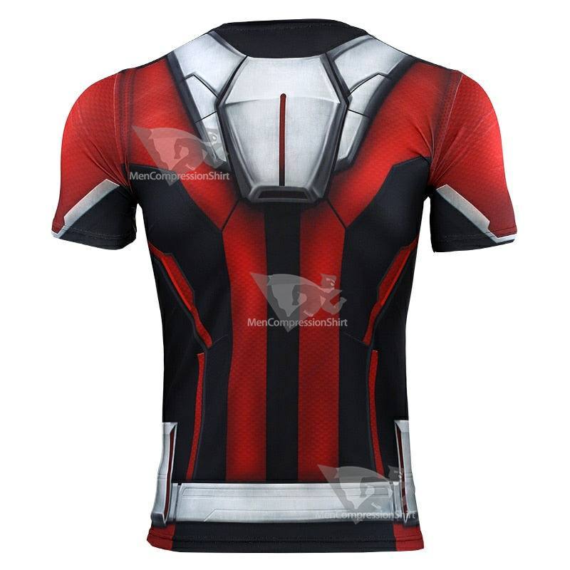 Avengers 4 Endgame Ant Man Short Sleeve Compression Shirt For Men