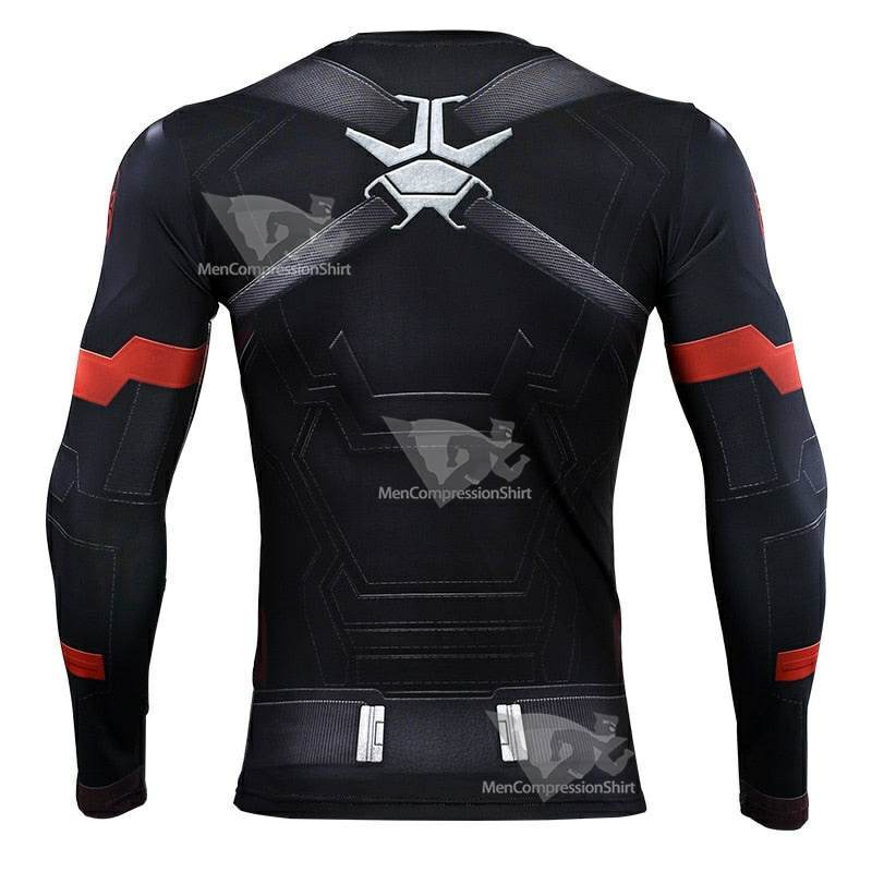 Avengers 4 Endgame Hydra Long Sleeve Compression Shirt For Men
